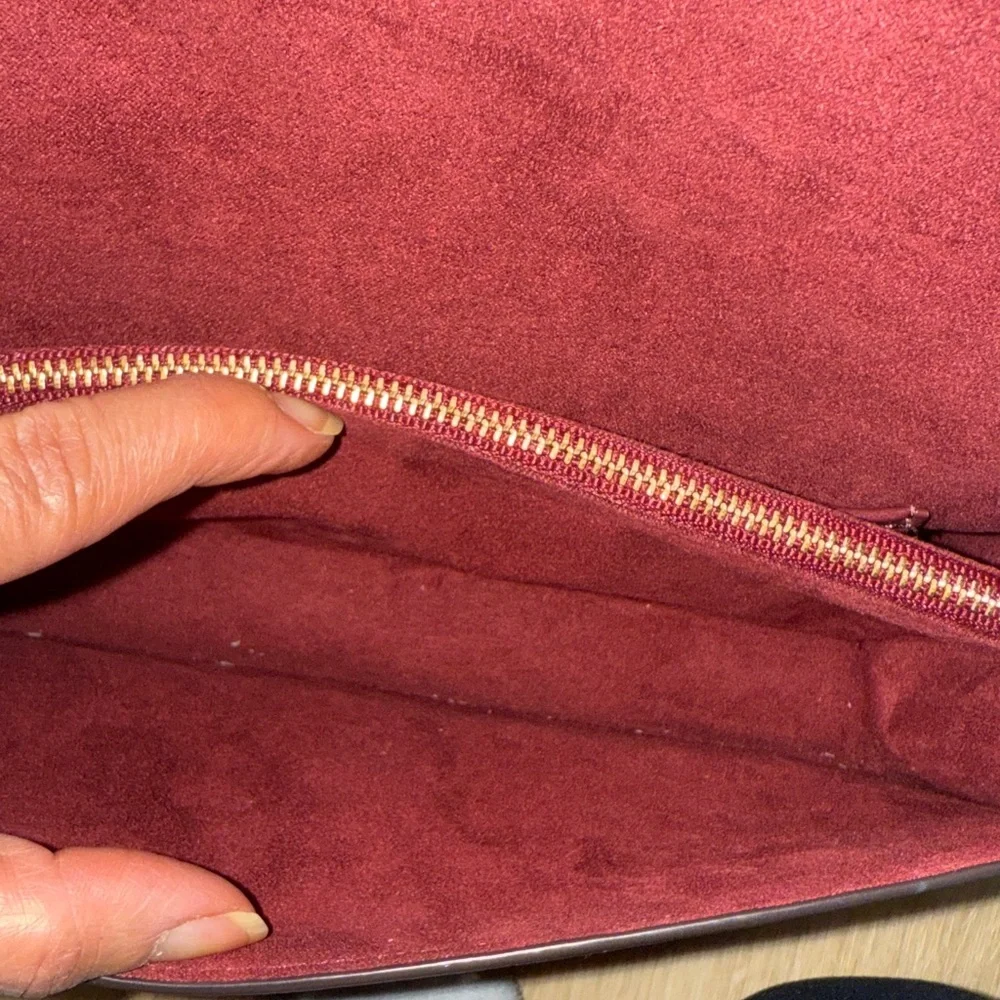 Coach Brown Crossbody Bag with Gold Accent - NO SHOULDER STRAP - Picture 5 of 7
